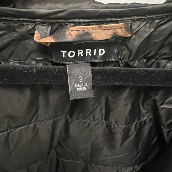 Torrid Leopard Print Teddy Jacket with Black Lining - Picture 3 of 3